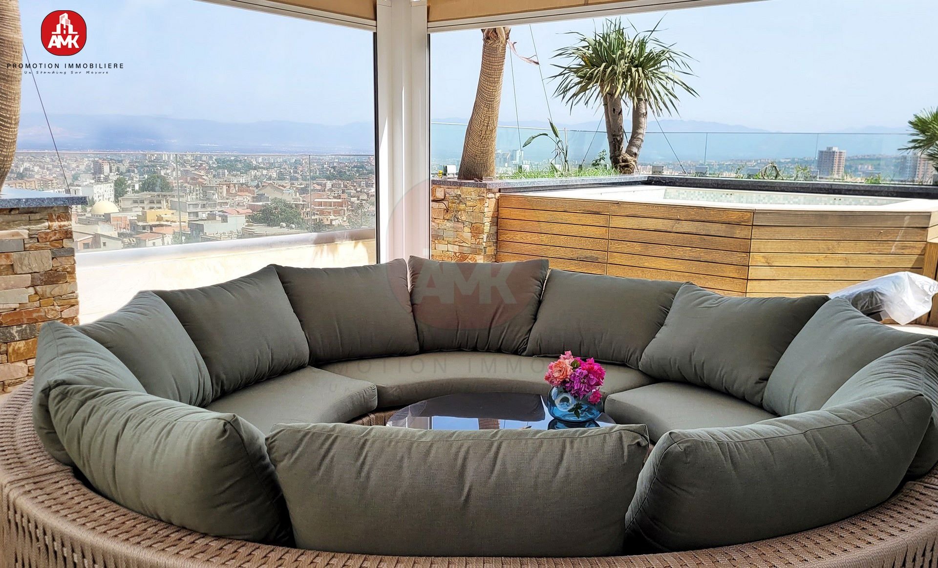terrasse , AMK hebbache immobilier Promoteur Immobilier Alger promotion immobilière à alger